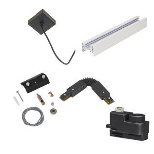 1-Phasen-Schienenbeleuchtungsteile