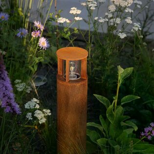 Cortenstahl Außenlampe