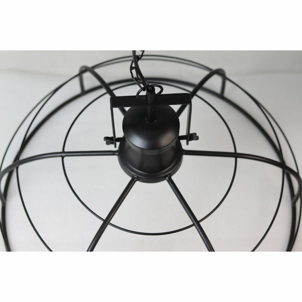 Hanglamp Crown | &oslash;60x43 | Zwart Metaal bovenkant kap
