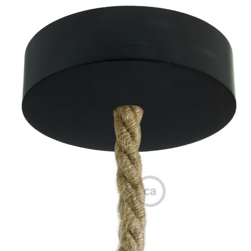 Wooden Ceiling Cap Kit | for XL Cord | Black