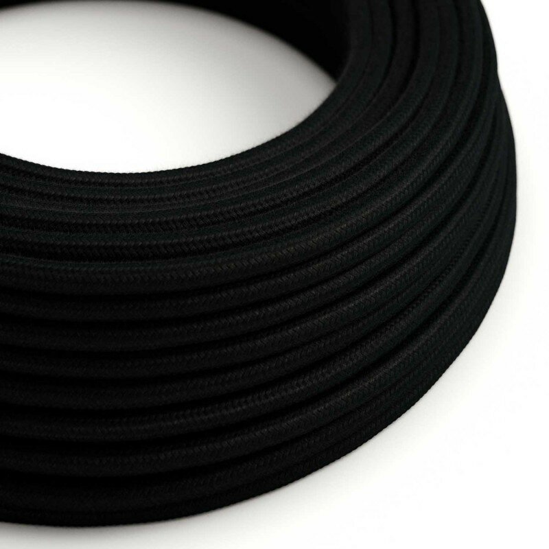 Black Cotton Fabric Cord | Per Meter