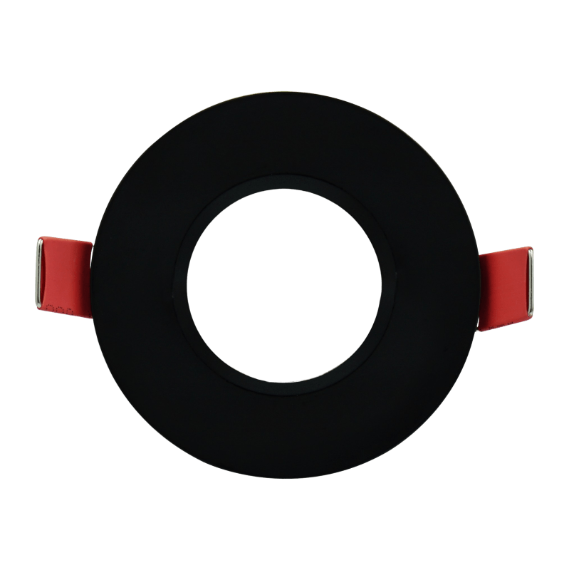 LED Recessed Spot Fixture Black Round IP65 | For Bathroom