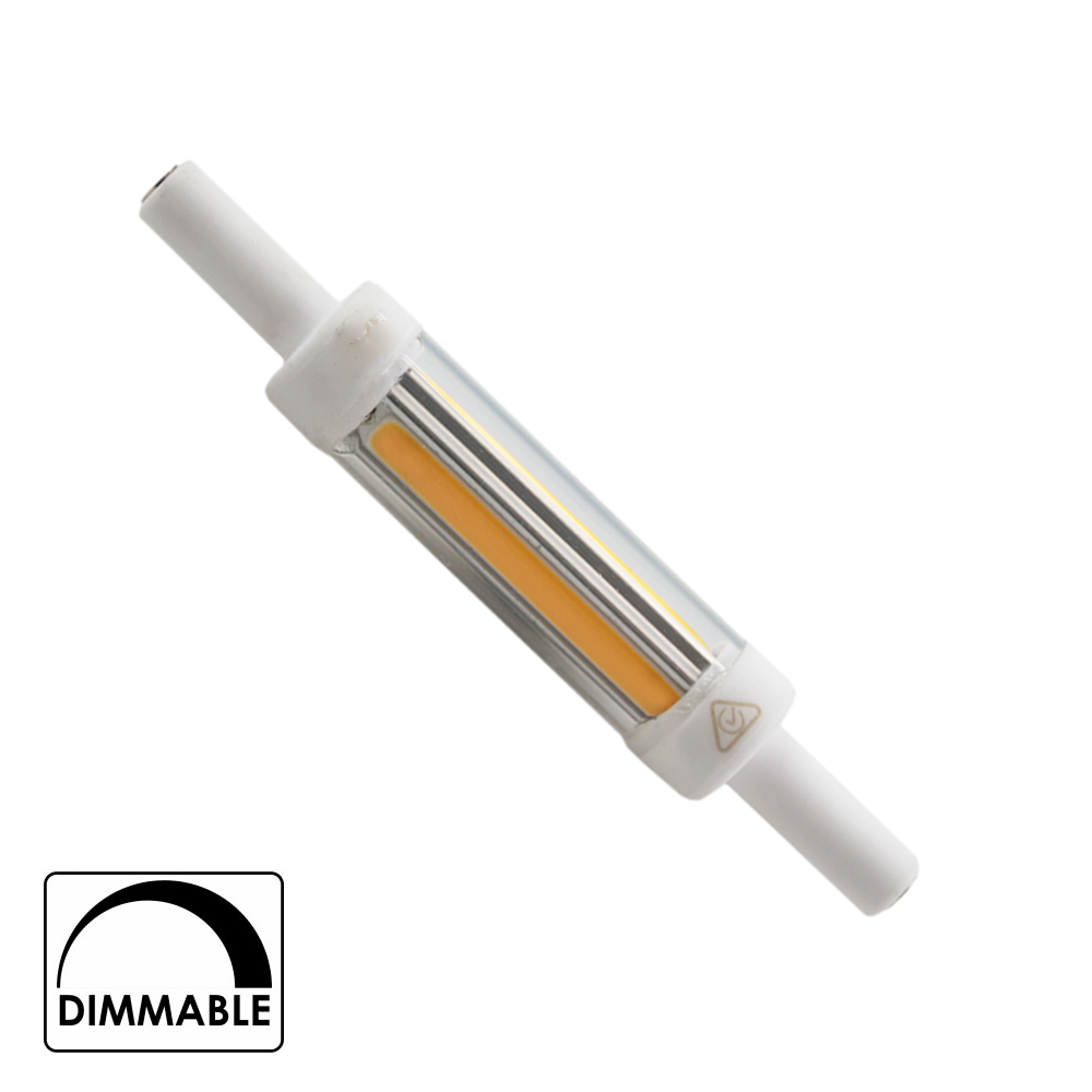 R7S R&ouml;hrenlampe 78mm Extra D&uuml;nn (12mm) 5W | 4000K | Dimmbare