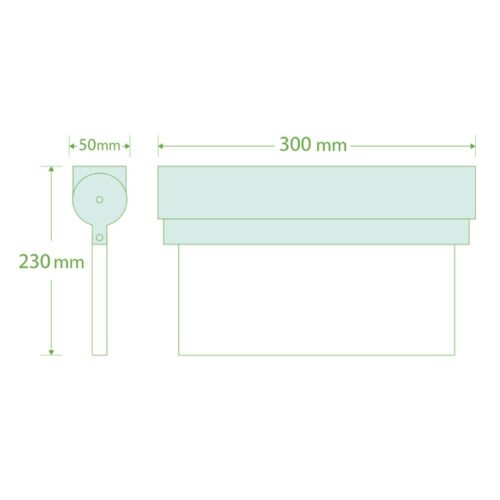 Emergency Light Surface Mount Fixture for Hanging &amp; Wall Mount