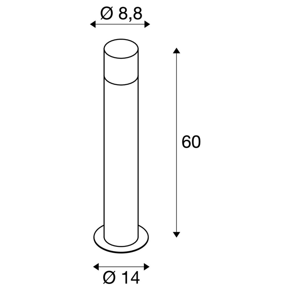 Standing Outdoor Lamp GRAFIT | 60 cm | E27