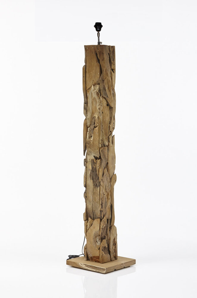 Vloerlamp Nature Vierkant 160Cm | Teak