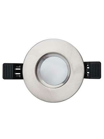 LED Recessed Spot Fixture - Chrome Round IP65 | Bathroom 90mm
