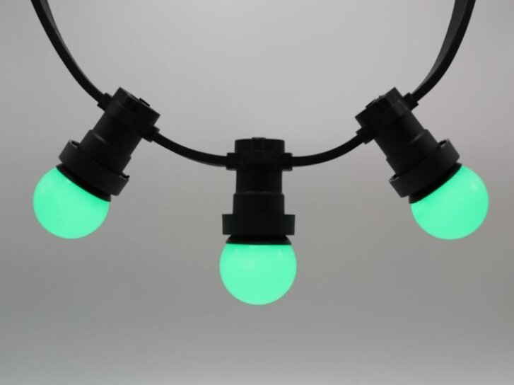 E27 Green LED Bulb 45mm 1W Polycarbonate