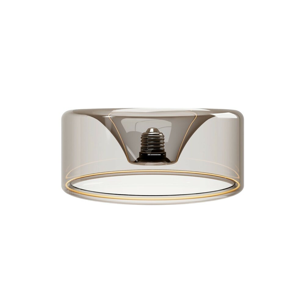 LED Rookglas Gloeilamp Ghost Lijn Inbouw Donut 195x83 6W 380Lm E27 1900K Dimbaar - G12