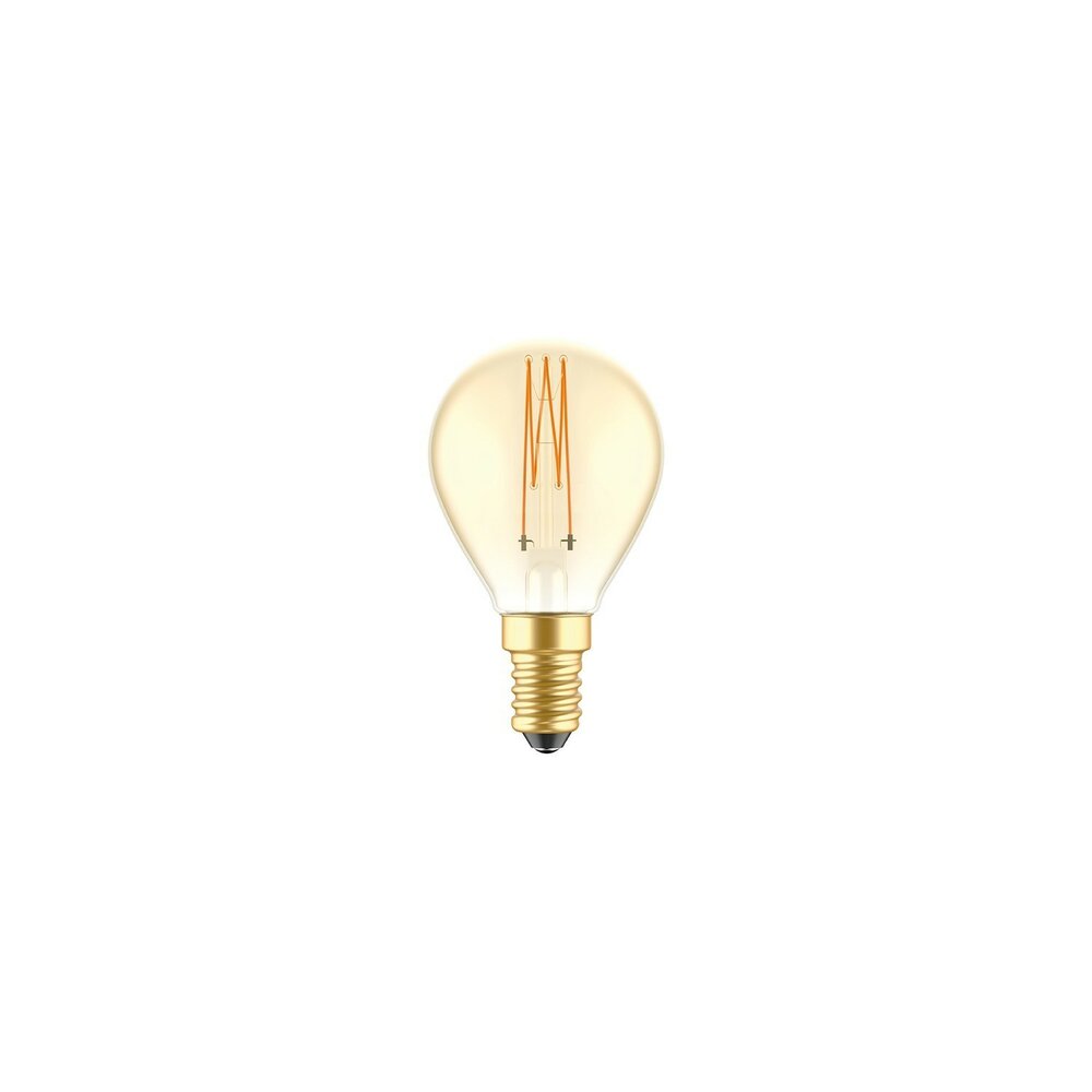 LED Gouden Gloeilamp Carbon Lijn Filament Kooi Mini Globe G45 3,4W 300Lm E14 2700K Dimbaar - C52