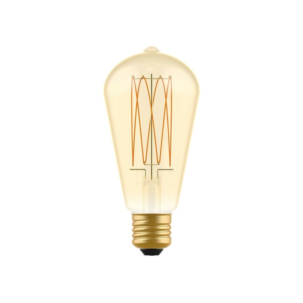 LED Gouden Gloeilamp Carbon Lijn Filament Kooi Edison ST64 7W 640Lm E27 2700K Dimbaar - C54