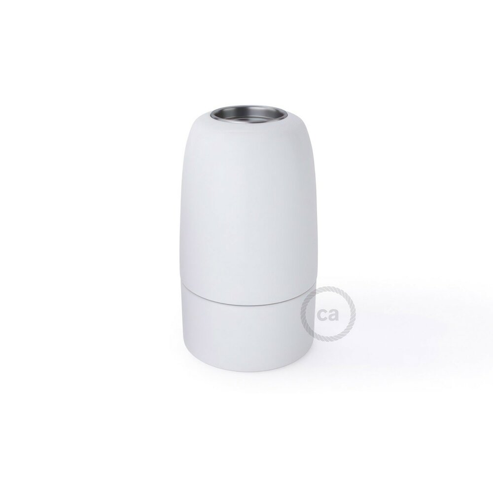 Porzellan Lampenfassung E14 Weiss