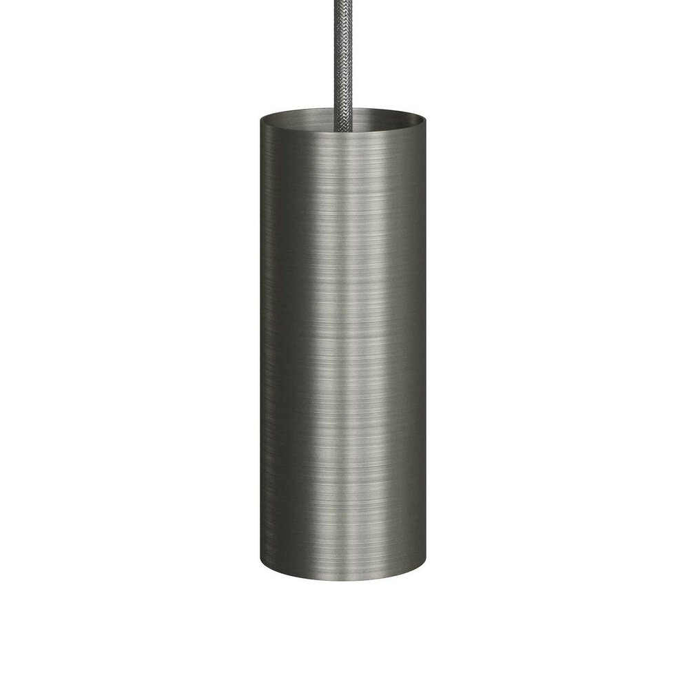 Metal spotlight E14 brushed titanium