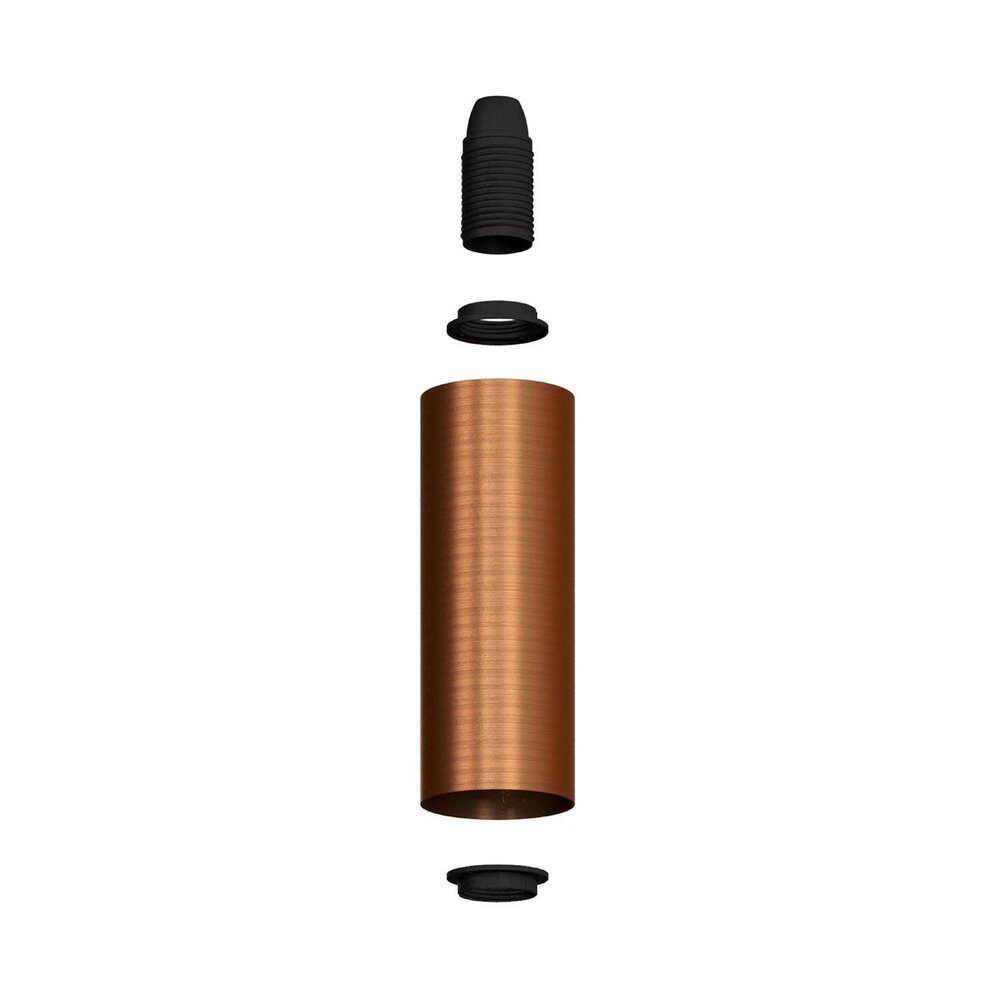 Metal spotlight E14 brushed copper