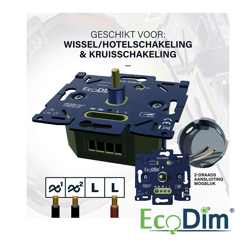 LED Dimmer Universal 0-300W &ndash; Phase Cut On and Off (RLC)