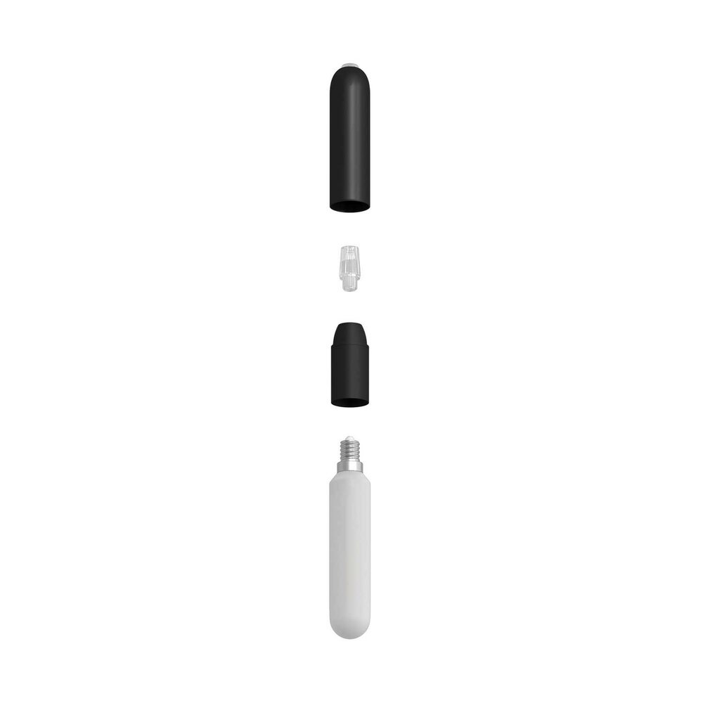 Hanglamp met 3 pendels en lichtbronnen zwart met lamp &ndash; Made in Italy