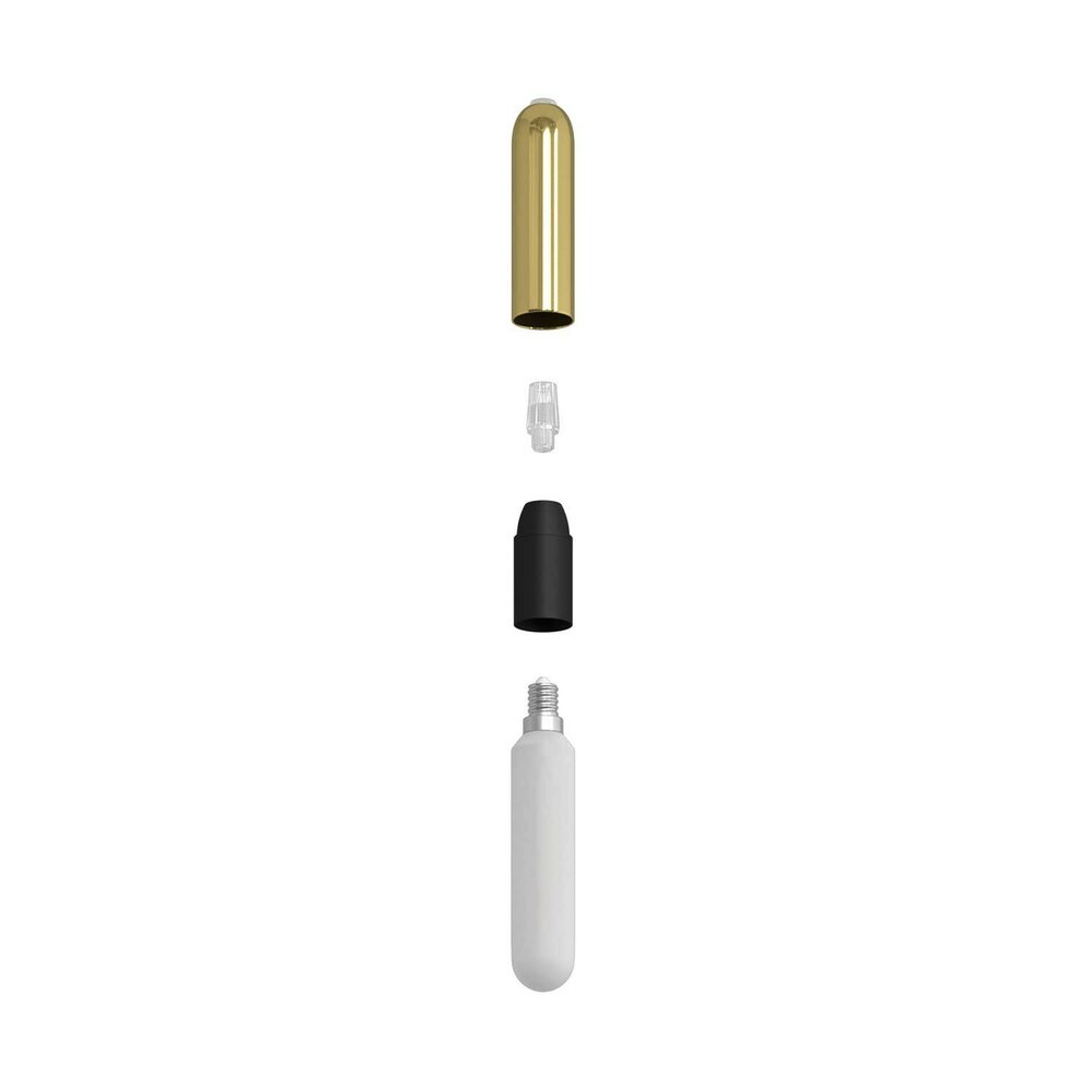 Hanglamp met 3 pendels en lichtbronnen messing met lamp &ndash; Made in Italy