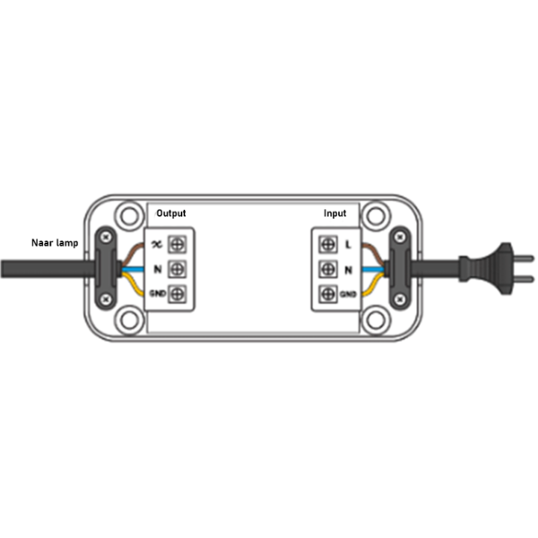 ION Industries | LED-Schnurdimmer Schwarz | 75 Watt