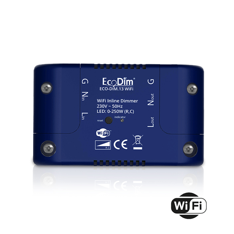 ECODIM | Inline LED-Dimmer | 250W | WLAN | Tuya | Smart Life