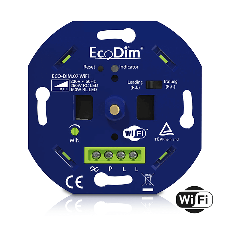 ECODIM | LED-Dimmer | WLAN | Dr&uuml;cken/Drehen | 0&ndash;250W | RLC