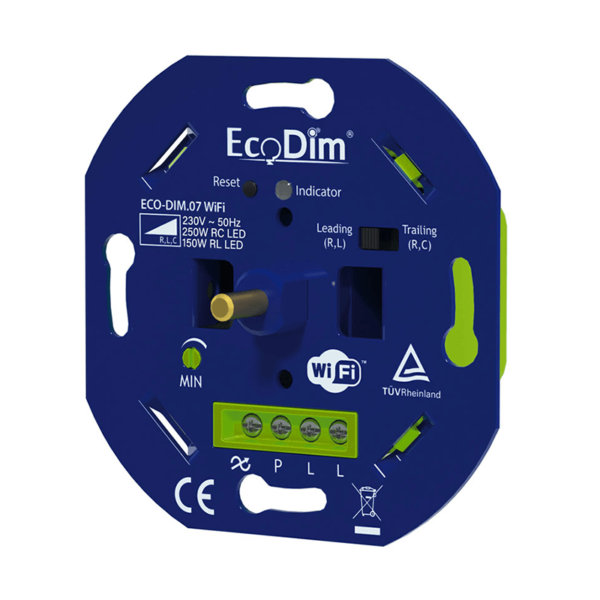 ECODIM | LED-Dimmer | WLAN | Dr&uuml;cken/Drehen | 0&ndash;250W | RLC