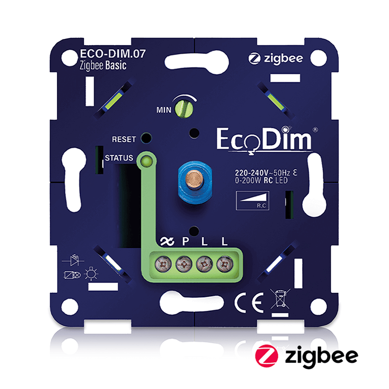 ECODIM | LED-Dimmer Zigbee Basic | Dr&uuml;cken/Drehen | 0&ndash;200W | RLC
