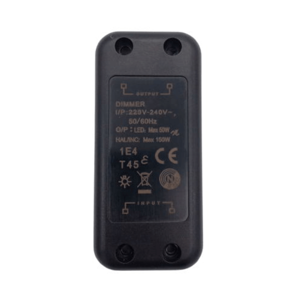 LED Schnurdimmer | 5&ndash;150W | Wei&szlig; | Phasenabschnitt (RC)