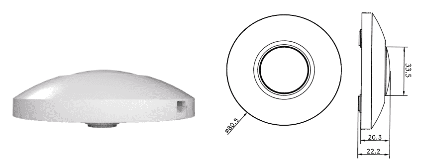 LED Vloerdimmer | 0&ndash;50W | Wit | Fase-afsnijding (RC)