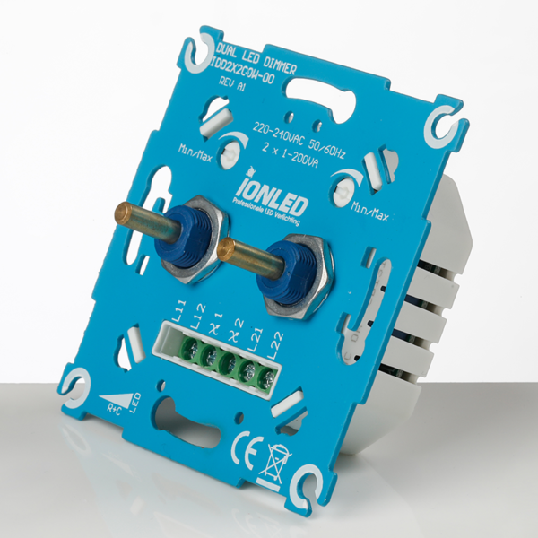 DUO TRIAC LED DIMMER | 2&times;0.3-200 WATT | ION INDUSTRIES