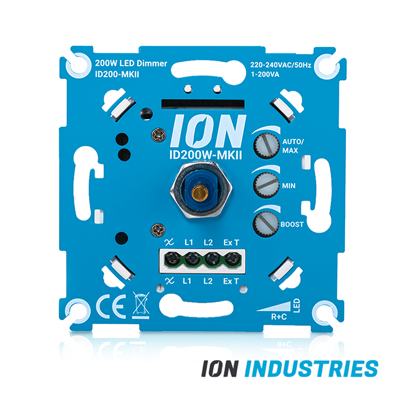 ION INDUSTRIES | LED Dimmer | Inbouw | 0,3&ndash;200W | Fase-afsnijding (RC)