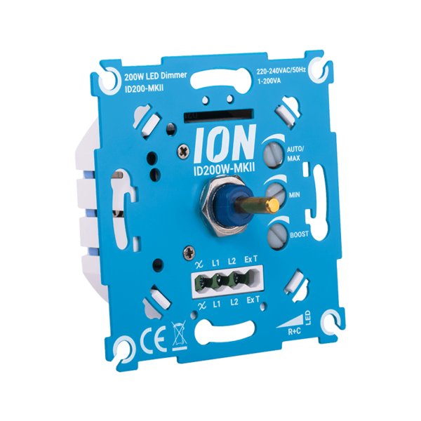 ION INDUSTRIES | LED Dimmer | Inbouw | 0,3&ndash;200W | Fase-afsnijding (RC)