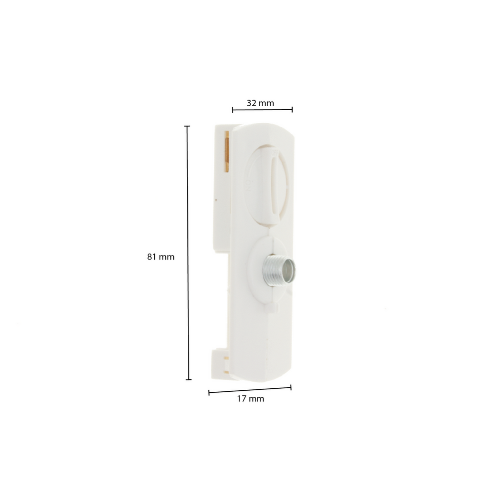 1-fase rail | Luxe pendeladapter voor hanglamp | wit (slim fit)