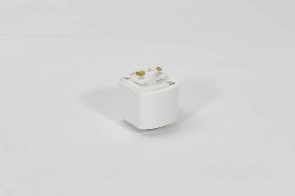 1-fase rail | Vierkante pendeladapter voor hanglamp | wit