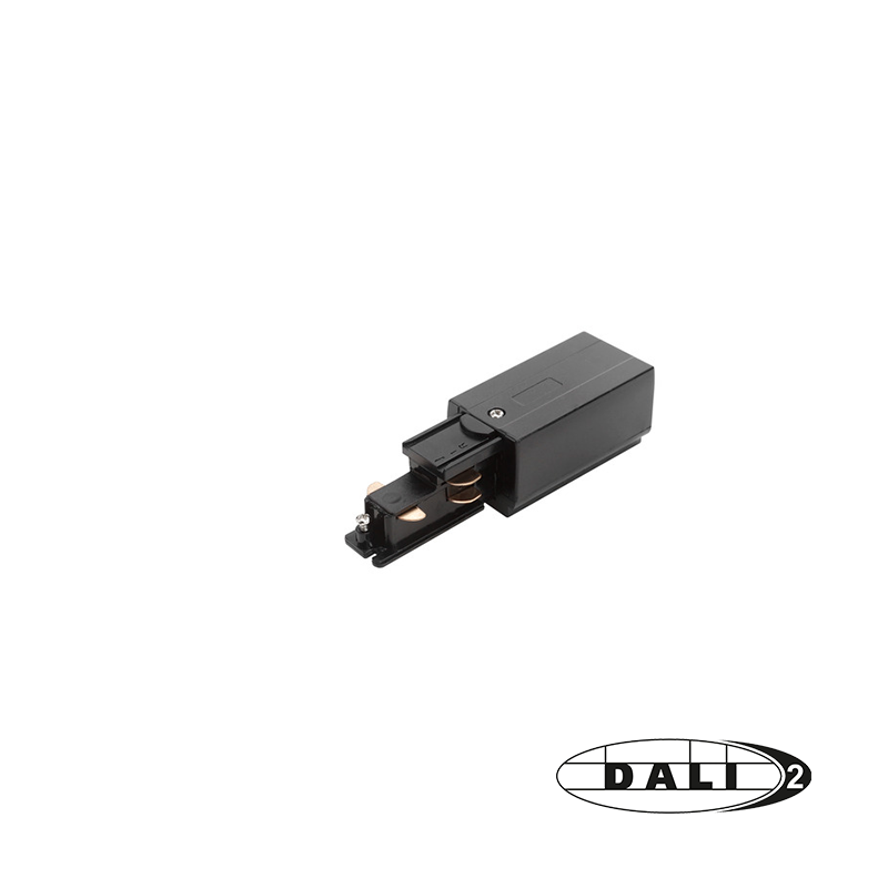DALI 3-fase rail power connector links | Zwart