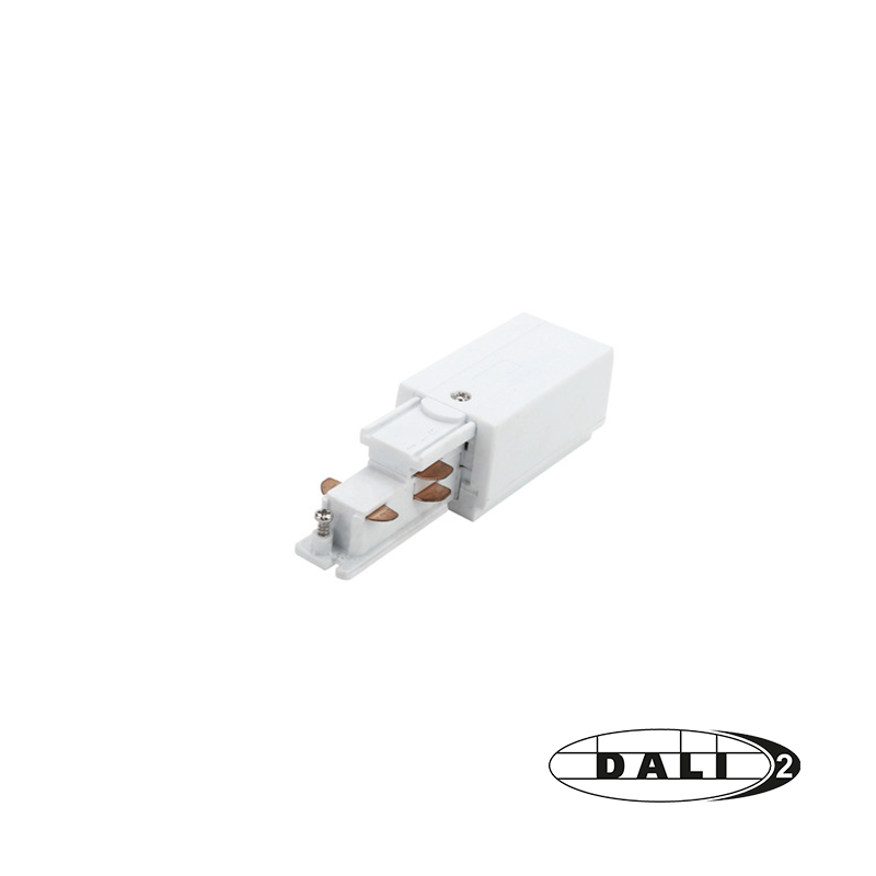 DALI 3-fase rail power connector rechts | Wit