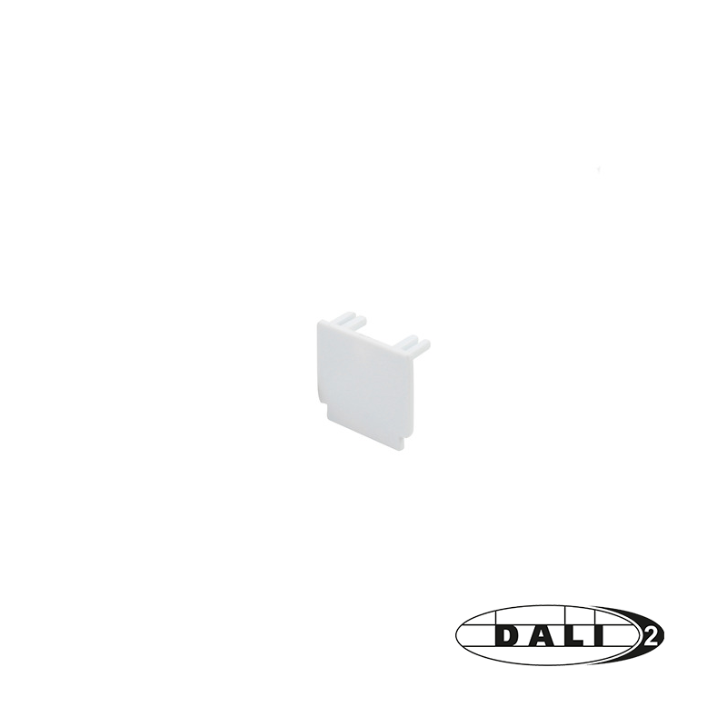 DALI 3-fase rail eindkap | Wit