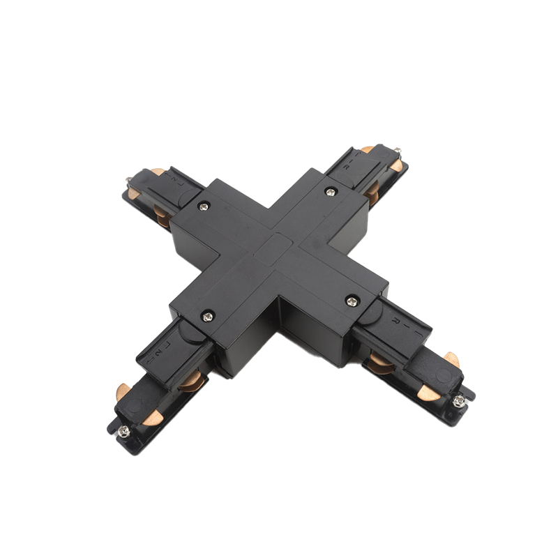 DALI 3-fase rail | X-vorm connector | Zwart | EURTRAC maat
