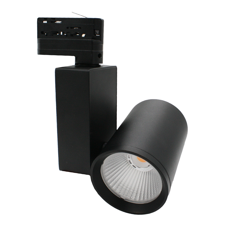 3-fase LED railspot Durham 38W 3000K zwart