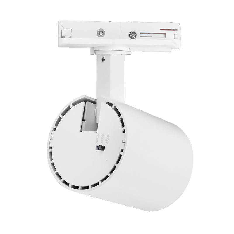 1-fase railspot 10W wit met instelbare lichtkleur (3000K-4000K-5700K)