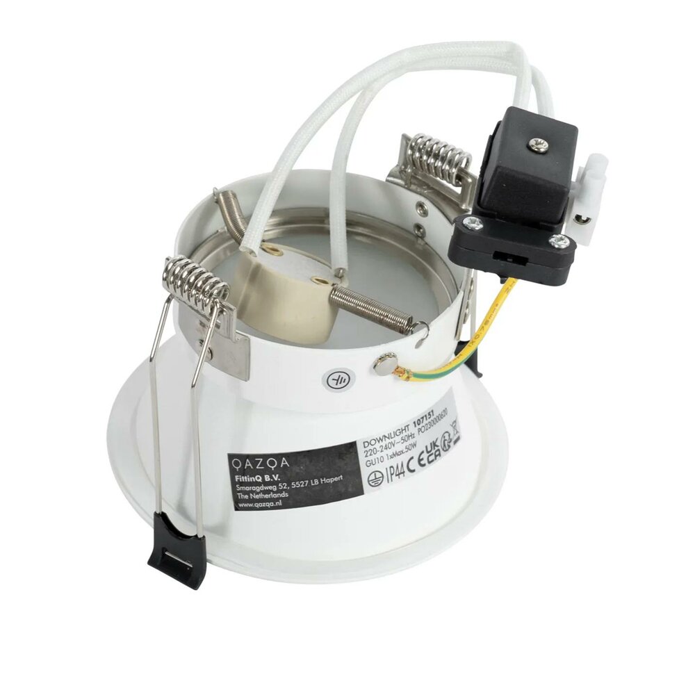 Moderne inbouwspot wit AR70 IP44 | Verzonken | 10,5cm