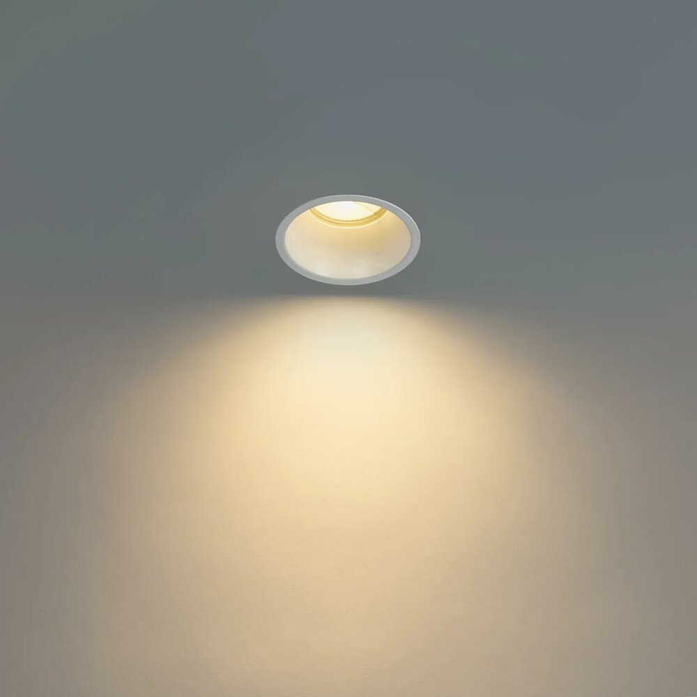 Moderne inbouwspot wit AR70 IP44 | Verzonken | 10,5cm