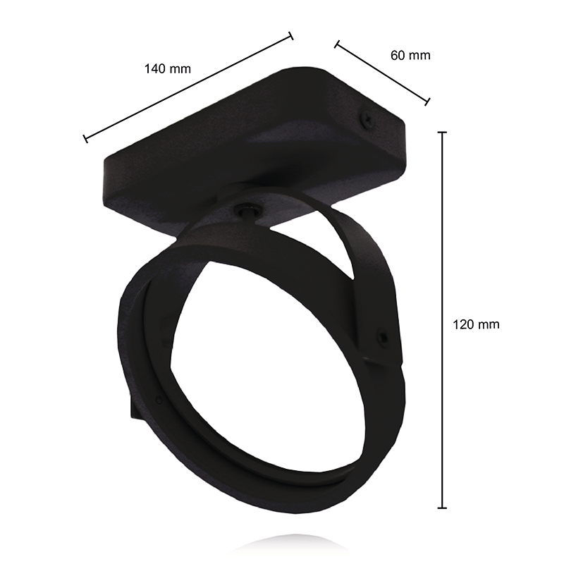AR111 Plafondlamp | 1x GU10 Fitting | Zwart