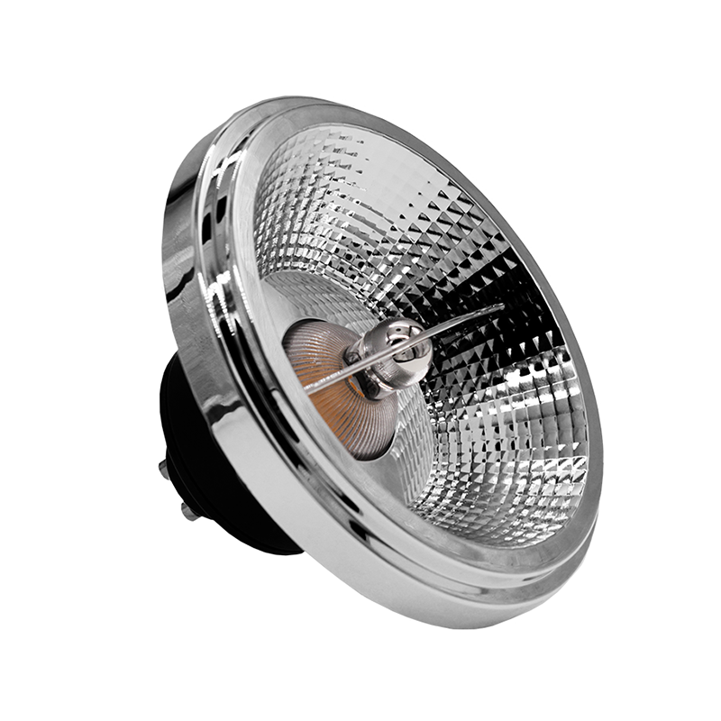 LED AR111 GU10 Spot | Zwart | 15W | 24&deg;
