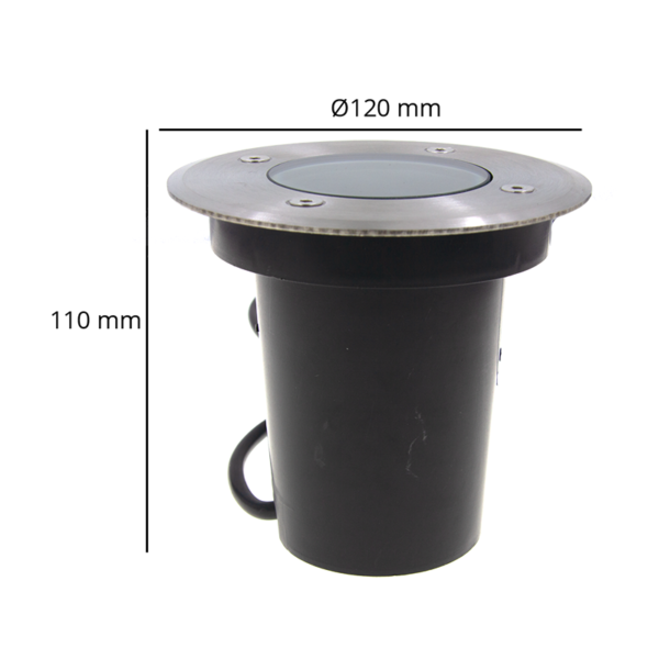 LED Grondspot 120mm | GU10 Fitting | Rond | IP67