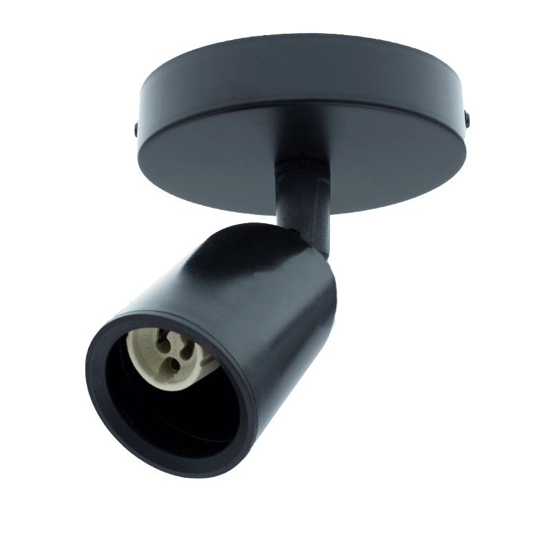 Plafondarmatuur Locaste | 1x GU10 | Zwart