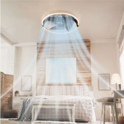 Deckenventilator XL mit LED | &Oslash;736 mm | 65W | Fernbedienung