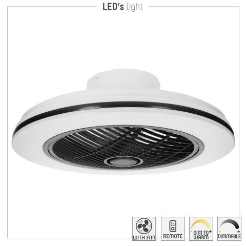 Plafondventilator met LED Verlichting | 33W LED | 51 cm | Afstandsbediening