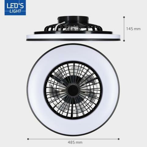Plafondventilator met LED Verlichting | 51 cm | Afstandsbediening