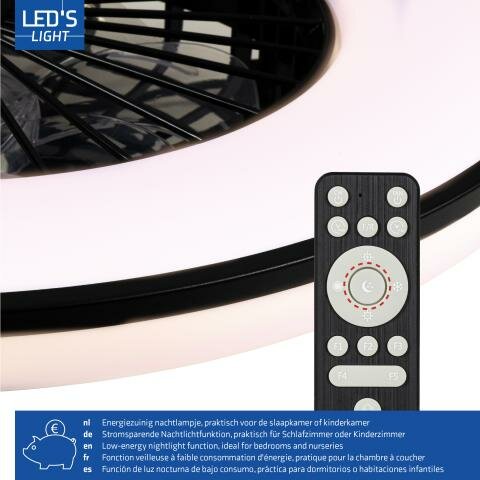 Plafondventilator met LED Verlichting | 51 cm | Afstandsbediening