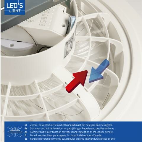 Ceiling Fan with LED Light | 48 cm | Mechanical
